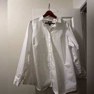 Lands' End No Iron Button Front Shirt (20W)